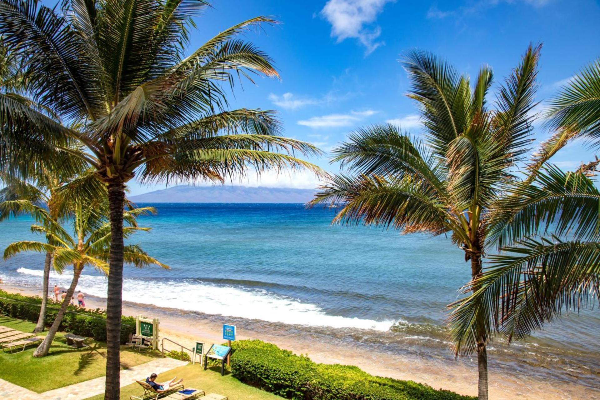 Kbm Free Car Mahana Mah-301 Gorgeous Ocean Front Apartment Kaanapali