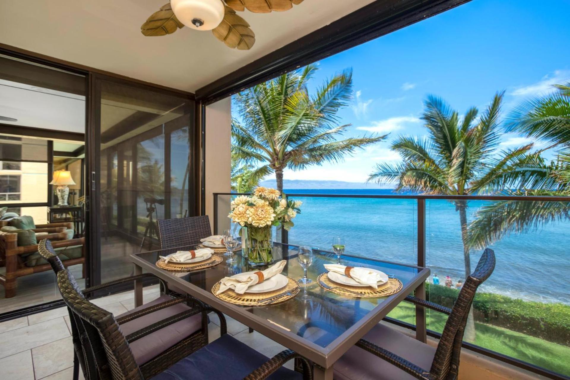 Apartment Kbm Free Car Mahana Mah-301 Gorgeous Ocean Front