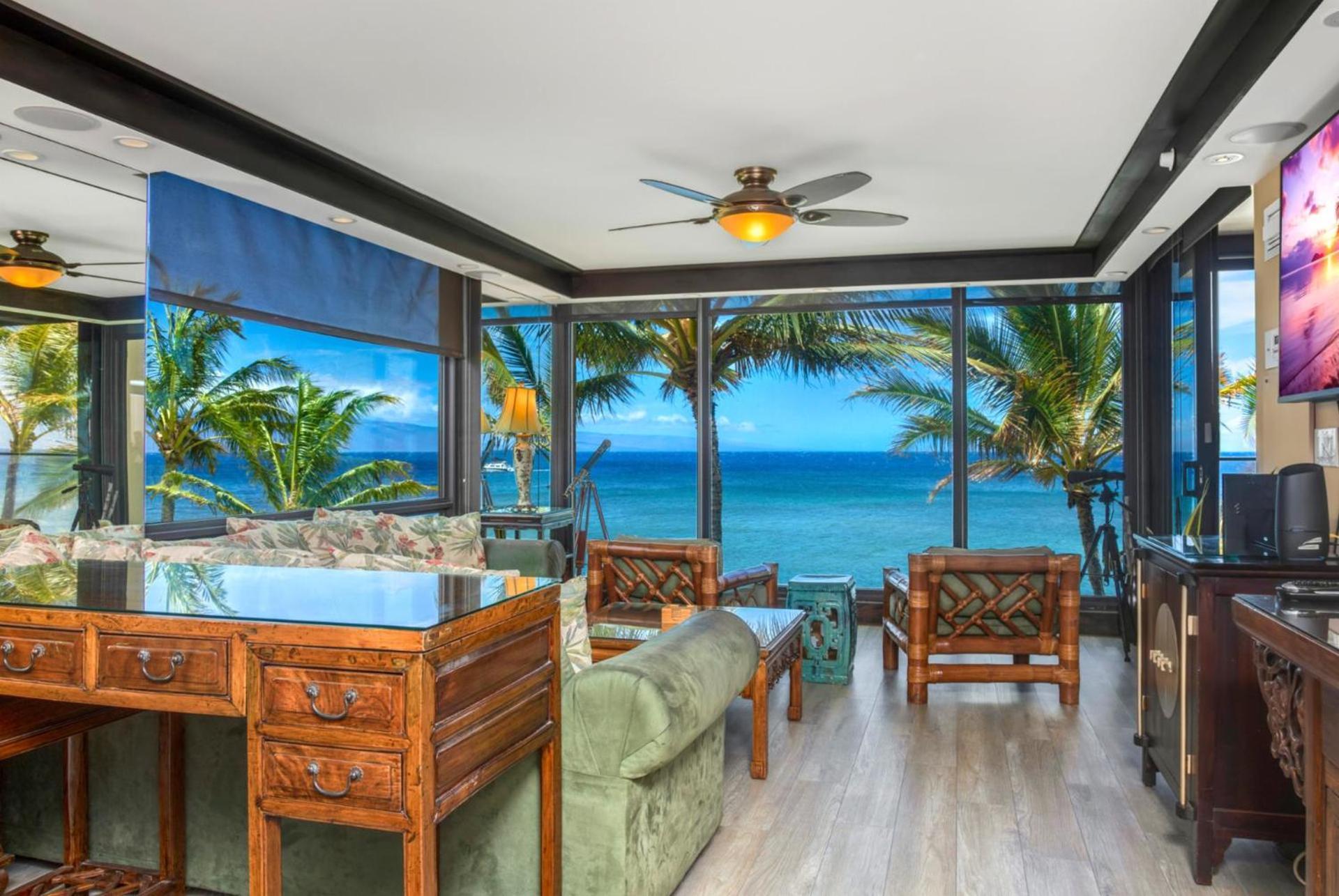 Apartment Kbm Free Car Mahana Mah-301 Gorgeous Ocean Front *