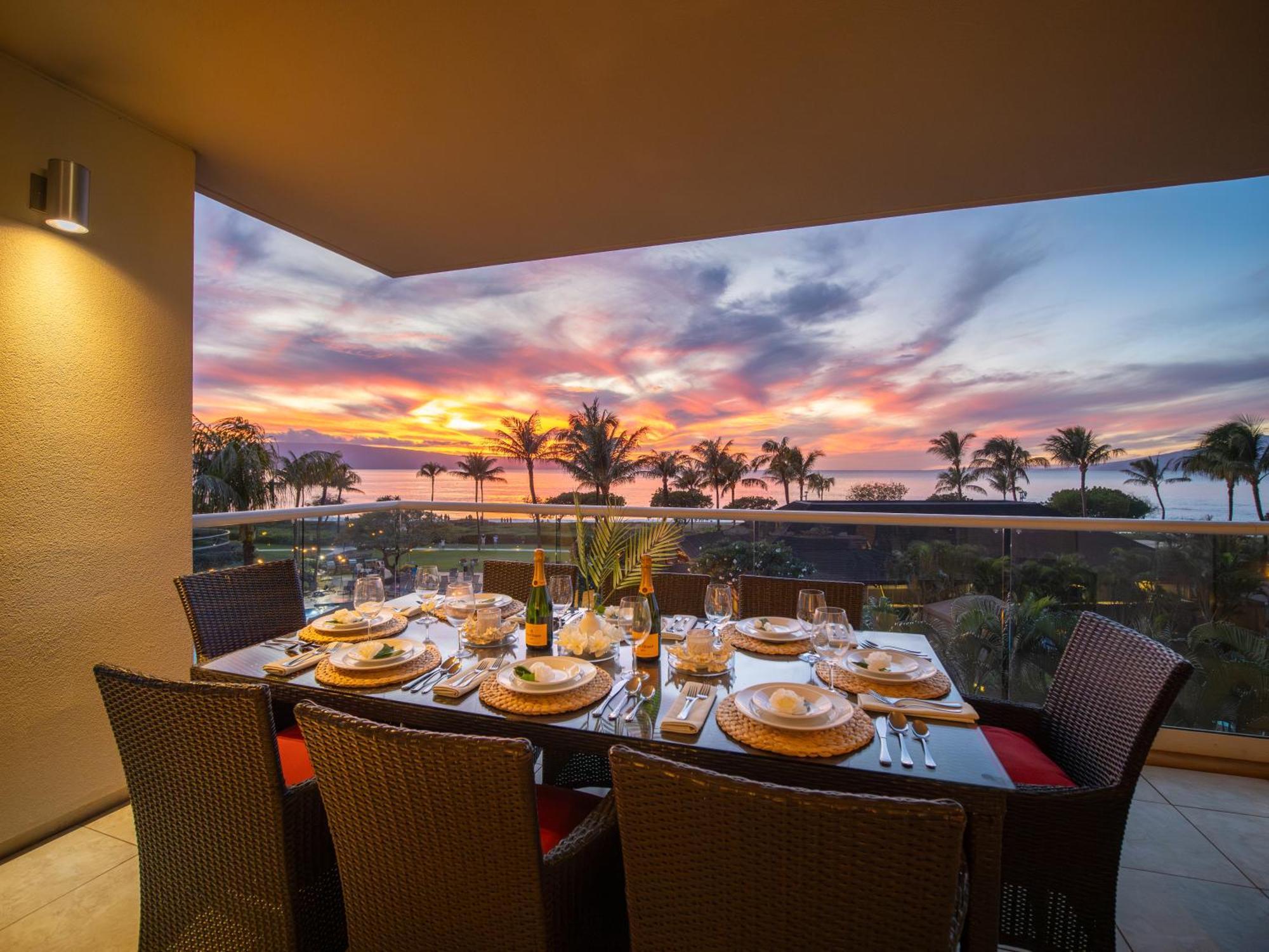 Oceanfront Views Above Dukes - Wrap Around Lanai - Outdoor Kitchen Honua Kai H351 *