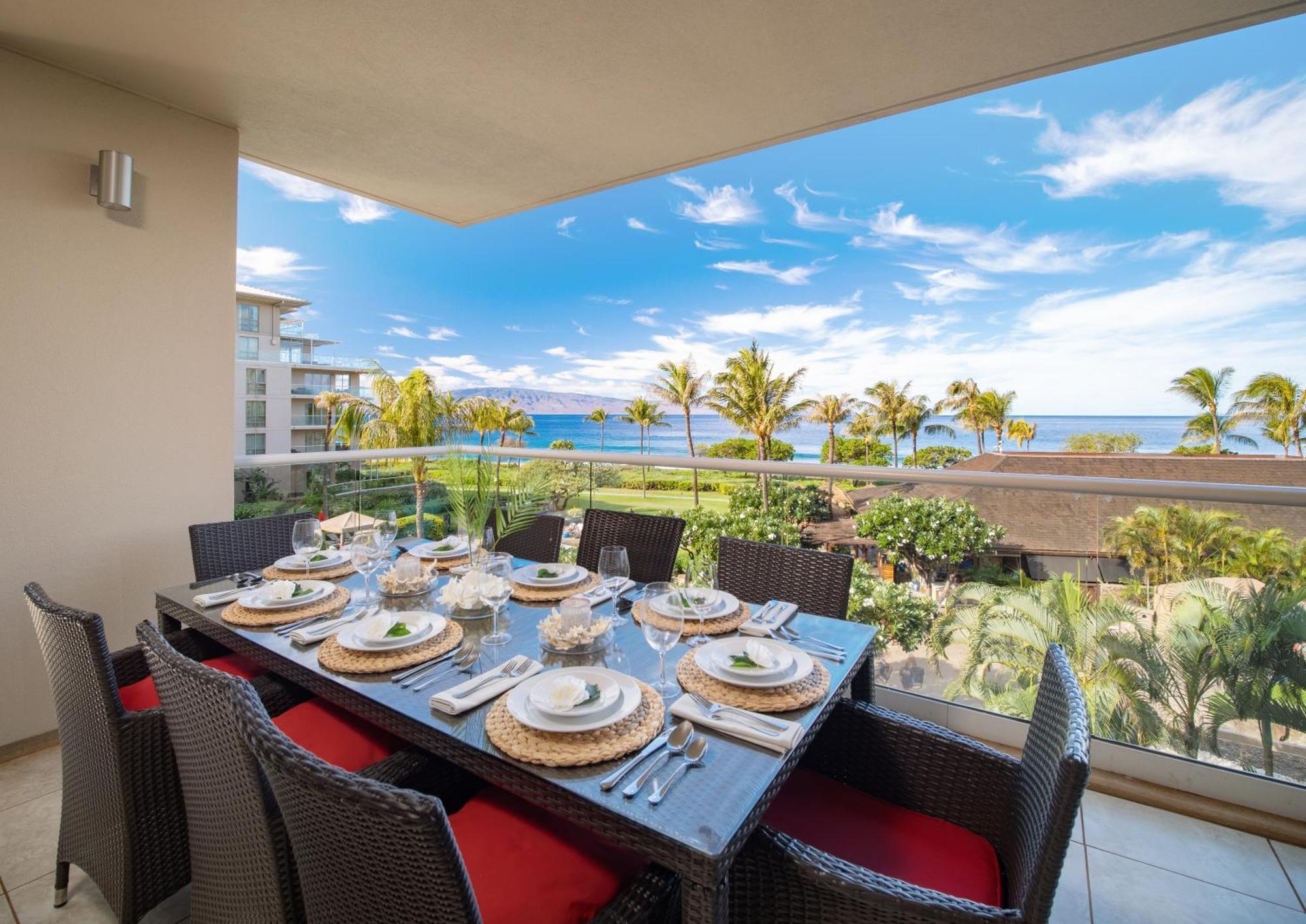 Oceanfront Views Above Dukes - Wrap Around Lanai - Outdoor Kitchen Honua Kai H351