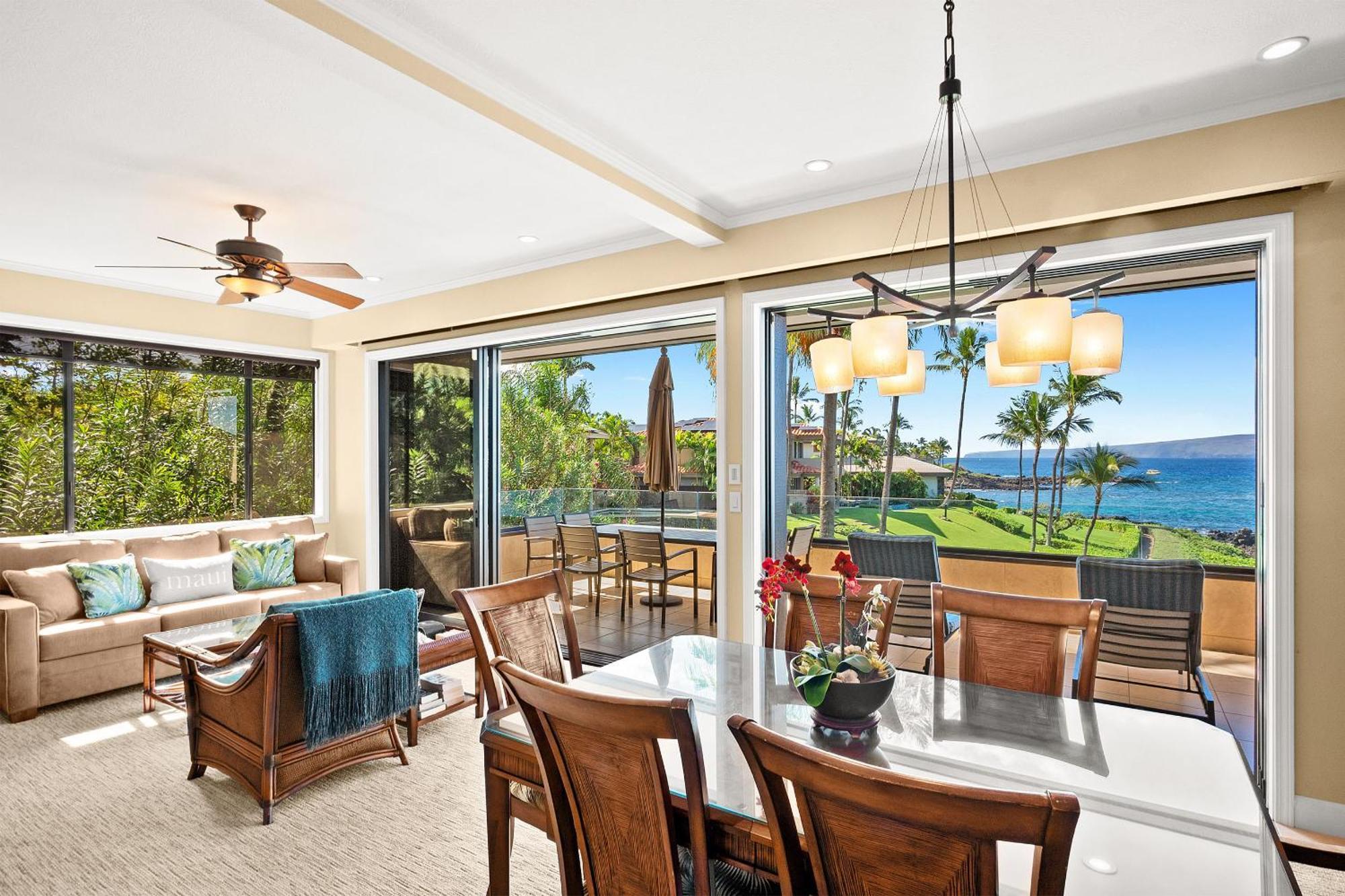 Makena Surf G-201 - End Unit, Panoramic Views, Ac! Holiday home
