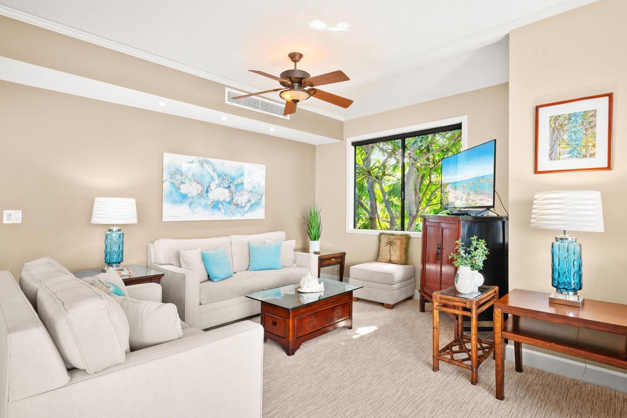 Makena Surf G-201 - End Unit, Panoramic Views, Ac! Holiday home