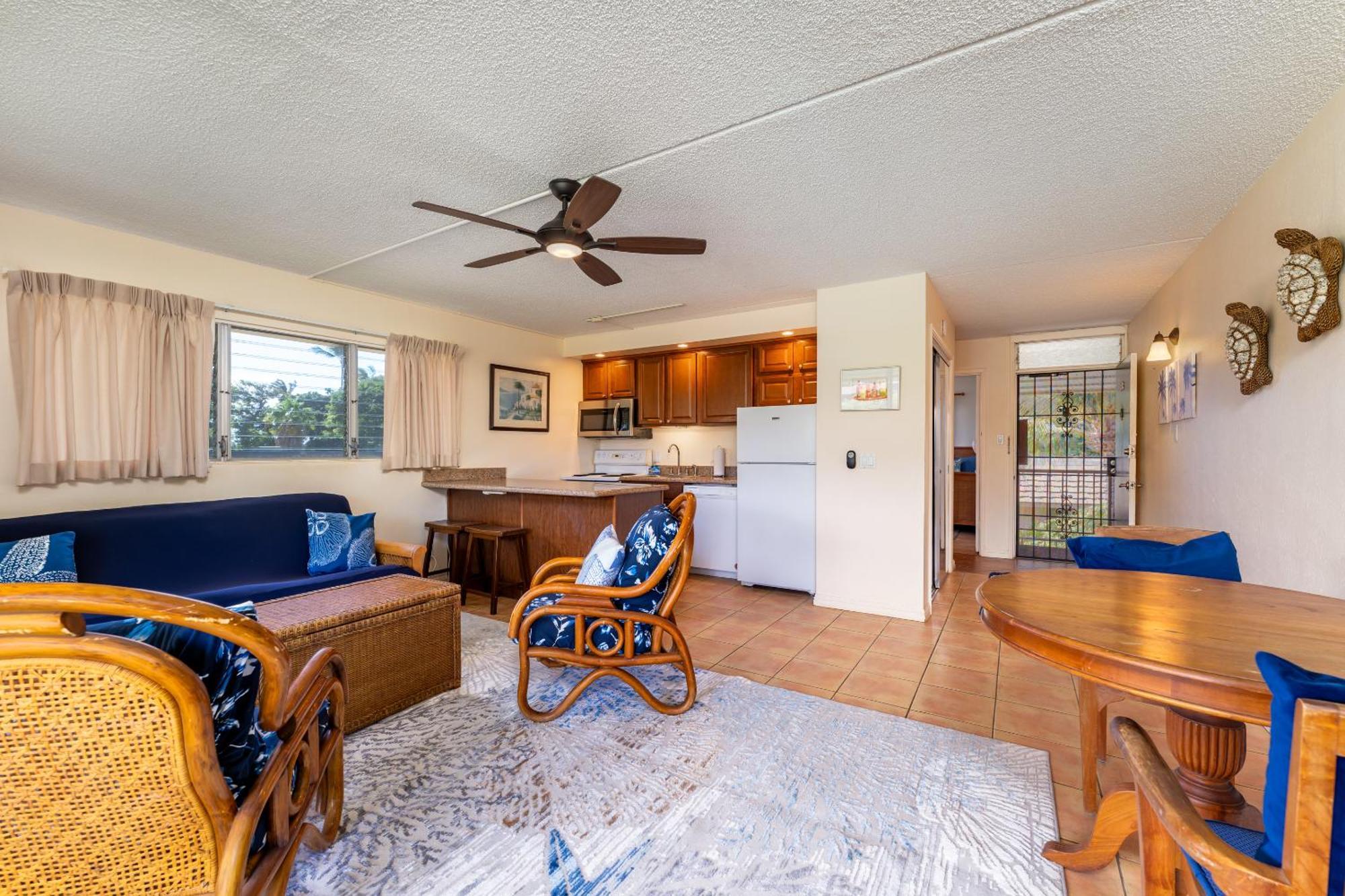 Ocean View, Great Location, Across From Kamaole 2 Lsv13 *