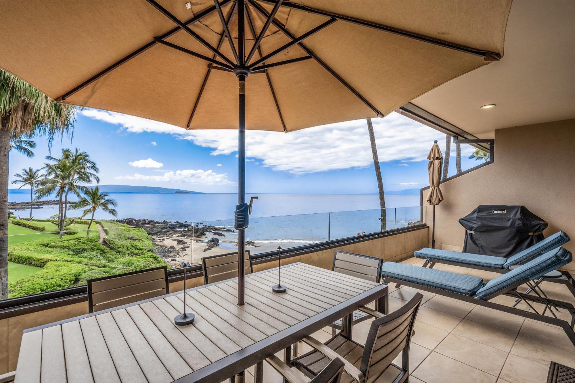 Makena Surf G-201 - End Unit, Panoramic Views, Ac!